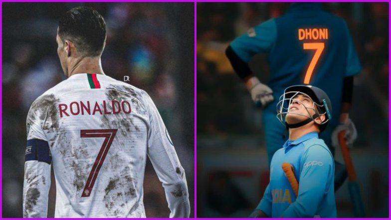 Jersey No. 7! Fans Relate Cristiano Ronaldo's FIFA World Cup 2022 Exit to MS Dhoni's 2019 Cricket WC Semis Defeat