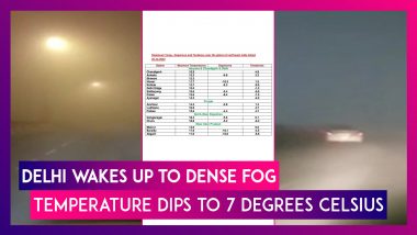 Delhi Wakes Up To Dense Fog, Chilled Weather As Cold Wave Conditions Continue To Batter North India