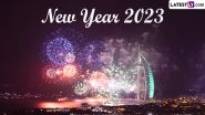 Dubai New Year 2023 Fireworks at Burj Khalifa Live Streaming: Watch Online Telecast of New Year&rsquo;s Eve Celebration and Cutting-Edge Laser Light Show From World&rsquo;s Tallest Building