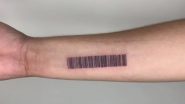 Taiwanese Man Gets Barcode Tattooed on His Forearm to Avoid Paying From Phone Every Time; Encourages Others to Not Follow the Idea (Watch Video)