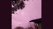 Mysterious Pink-Purple Colour Sky Appears&nbsp;Above Dallas; Reddit Post Showing the Unusual Weather Phenomenon Goes Viral&nbsp;