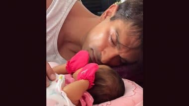 Bipasha Basu Shares Adorable Pic of Karan Singh Grover and Baby Devi Sleeping, Captions it as 'This is Love, My Heart' (View Post)