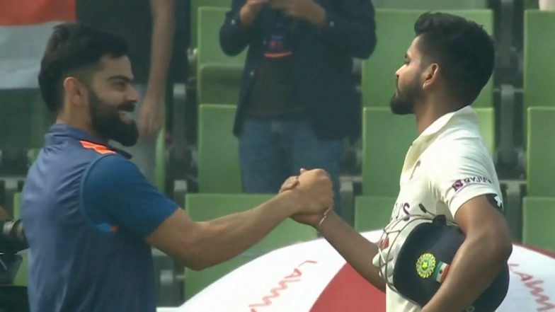 Virat Kohli Hugs Shreyas Iyer After a Nail-Biting Finish in IND vs BAN 2nd Test on Day 4 (See Picture)