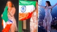 FIFA Fan Fest: Nora Fatehi Holds the Indian Flag Upside Down, Draws Flak on Social Media!