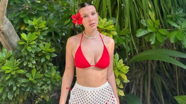 Millie Bobby Brown Stuns in a Red Bikini as She Wishes Merry Christmas to Fans! (View Pic)