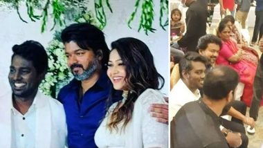 Thalapathy Vijay Attends Atlee's Wife Priya's Baby Shower; Actor Arrives at the Function With a Big Gift (Watch Video)