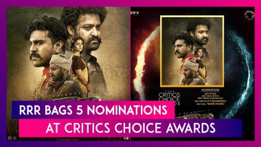 RRR: SS Rajamouli’s Film Bags Five Nominations At The Critics Choice Awards Including Best Picture, Best Director