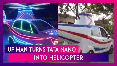 Amazing! UP Man Turns Tata Nano Into Helicopter At A Cost Of Rs 3 Lakh In Azamgarh