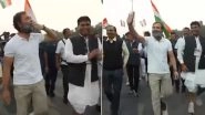 Video: Rahul Gandhi Blew Kisses to Group Shouting &lsquo;Modi&rsquo; Slogans As His Bharat Jodo Yatra Crossed Madhya Pradesh Border