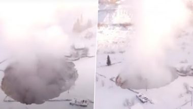 Giant 100-Feet-Wide ‘Gate to Hell’ Sinkhole Appears Near Ski Resort in Russia (Watch Video)