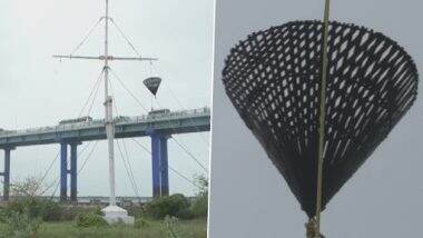 Tamil Nadu: ‘Storm Warning Cage 3’ Mounted at Pampan Port in Rameswaram To Warn Against Danger of Distant Storm (See Pics)