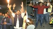 Himachal Pradesh Assembly Election Results 2022: Congress Workers Celebrate Outside AICC Office in Delhi (Watch Video)