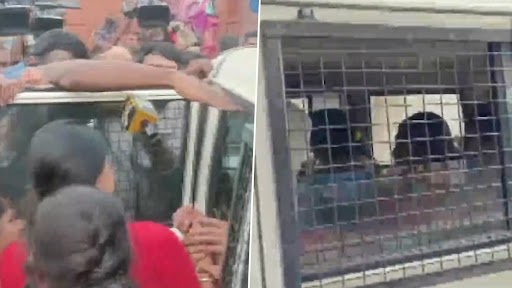 YS Sharmila Detained by Telangana Police for Staging Protest in Warangal Over Denial of Permission for Padayatra (Watch Video)