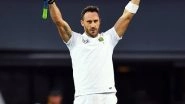 BBL 2022-23: Faf du Plessis Joins Perth Scorchers, Replaces Laurie Evans