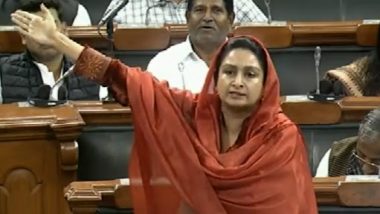 Bhagwant Mann ‘Drinking and Driving’ Punjab, Says Akali Dal MP Harsimrat Kaur Badal (Watch Video)