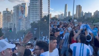 Lionel Messi's Hometown of Rosario Celebrates After Argentina's FIFA World Cup 2022 Title Victory (Watch Video)