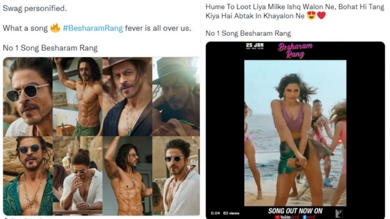 ‘No 1 Song Besharam Rang’ Trends After Shah Rukh Khan-Deepika Padukone’s Pathaan Song ‘Besharam Rang’ Video Goes Viral