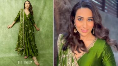 Karisma Kapoor's Pickle Green Anarkali Will Burn a Hole In Your Pocket!