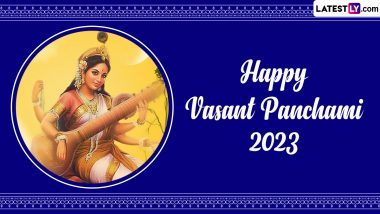 Happy Basant Panchami 2023 Wishes & Saraswati Puja Images: Share WhatsApp Messages, Facebook Photos, Wallpapers, Greetings and SMS With Loved Ones