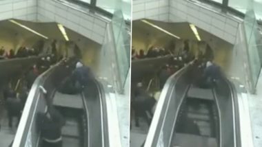 Horrific Lift Accident: Man Swallowed By Escalator After Falling in Gap, Old Video From Turkey Goes Viral Again