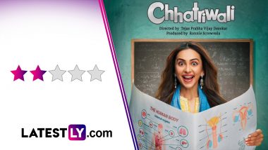 Chhatriwali Movie Review: Rakul Preet's Film Takes an Unremarkably 'Safe' Approach Towards Condom Awareness and Sex Education (LatestLY Exclusive)