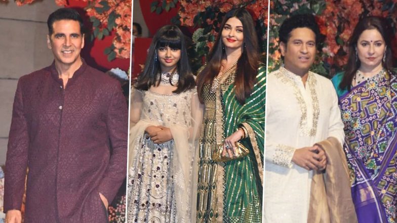 Anant Ambani-Radhika Merchant Engagement: Aishwarya Rai-Aaradhya Bachchan, Akshay Kumar, Sachin Tendulkar, Karan Johar and More Attend the Couple's Gol Dhana Ceremony in Mumbai (View Pics)