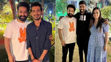 Jr NTR Meets Yuzvendra Chahal and Surya Kumar Yadav; Pics of RRR Star With Indian Cricketers Go Viral!