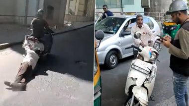 Bengaluru: Elderly Man Dragged by Two-Wheeler for One Kilometer on Magadi Road, Arrested After Video Goes Viral