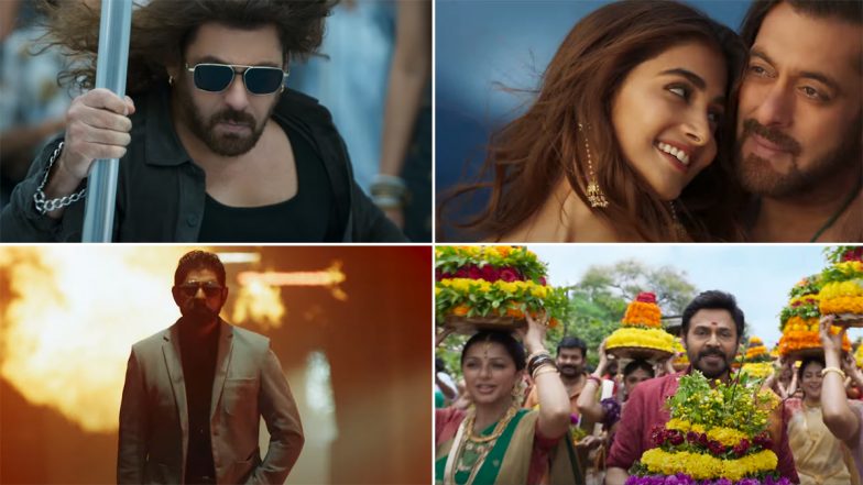 Kisi Ka Bhai Kisi Ki Jaan Teaser: Salman Khan Brings Enough Mass Appeal and Pooja Hegde Looks Captivating in This Riveting Promo of Farhad Samji’s Film (Watch Video)