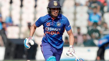 Shubman Gill Scores 6th ODI Half-Century in IND vs NZ 1st ODI 2023, Keeps India on Top Despite Rohit Sharma, Virat Kohli Dismissals