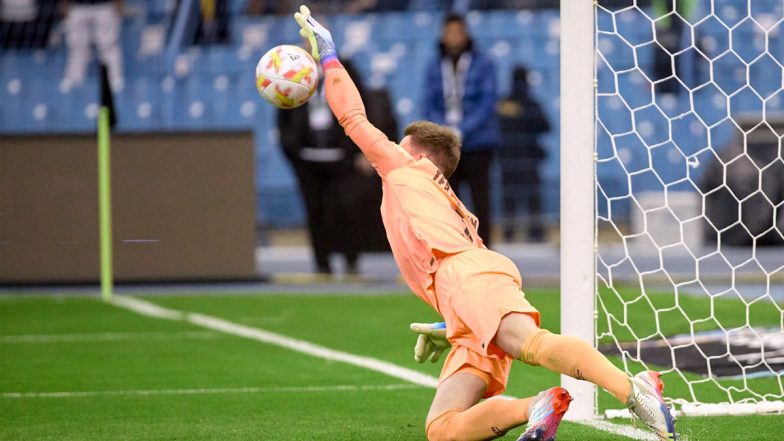 Real Betis 2–2 Barcelona, Spanish Super Cup 2023: Marc-Andre Ter Stegen’s Heroics in the Penalty Shootout Help the Blaugrana To Reach the Final; Sets Up El Clasico Clash With Real Madrid (Goal Video Highlights)