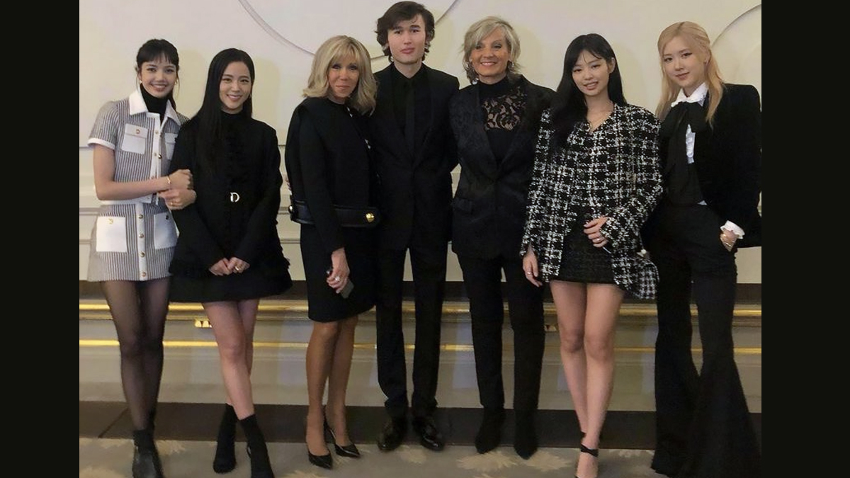 Emmanuel Macron: “The power BLACKPINK hold is insane”: BLINKS feel proud as  the group spotted taking pictures with French President Emmanuel Macron