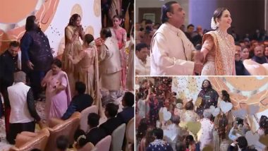Anant Ambani-Radhika Merchant Engagement Ceremony: Did You Know the Couple’s ‘Surprise Ring Bearer’ Was the Family’s Pet? (Watch Video)