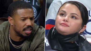 Selena Gomez and Michael B Jordan Spotted Courtside Enjoying the Lakers-Nets Game (Watch Video)