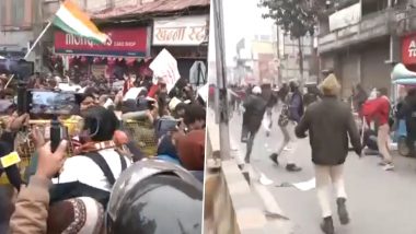 Bihar: Police Lathicharge Protesting BSSC Candidates in Patna, Several Detained (Watch Video)