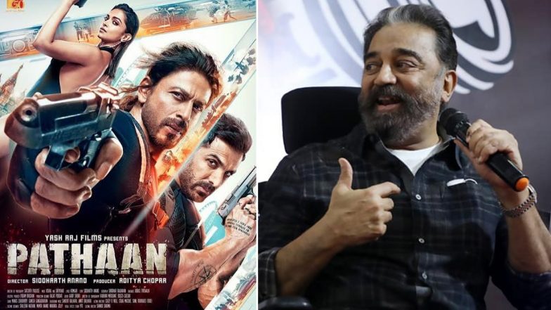 Pathaan Kamal Haasan Congratulates Shah Rukh Khan On Release Of His Film With A Hey Ram 