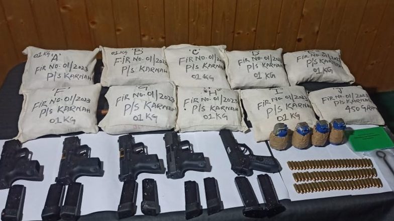 Jammu and Kashmir: Huge Quantity Of Weapons, Narcotics Seized In Kupwara, One Arrested