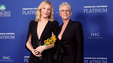 Jamie Lee Curtis and Her Borderlands Co-Star Cate Blanchett Celebrated Their Oscar Nominations With a Cake on Set