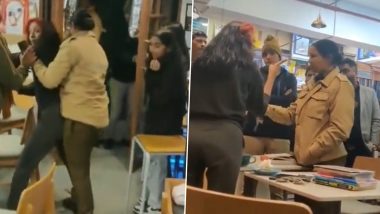 Gurugram: Woman Creates Ruckus at Book Cafe, Misbehaves With Cops; Video Goes Viral