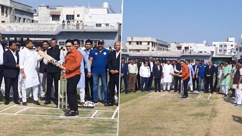 BCCI Secretary Jay Shah Inaugurates New Cricket Ground in Kalol, Gandhinagar (Watch Video)