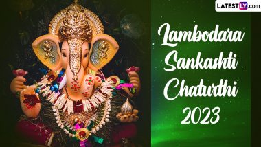 Lambodara Sankashti Chaturthi 2023 Wishes and Greetings: Share WhatsApp Messages, Images, HD Wallpapers and SMS on This Auspicious Day