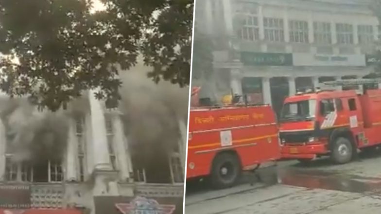 Delhi Fire: Blaze Engulfs Hotel in Connaught Place, Fire Tenders on Spot (Watch Video)