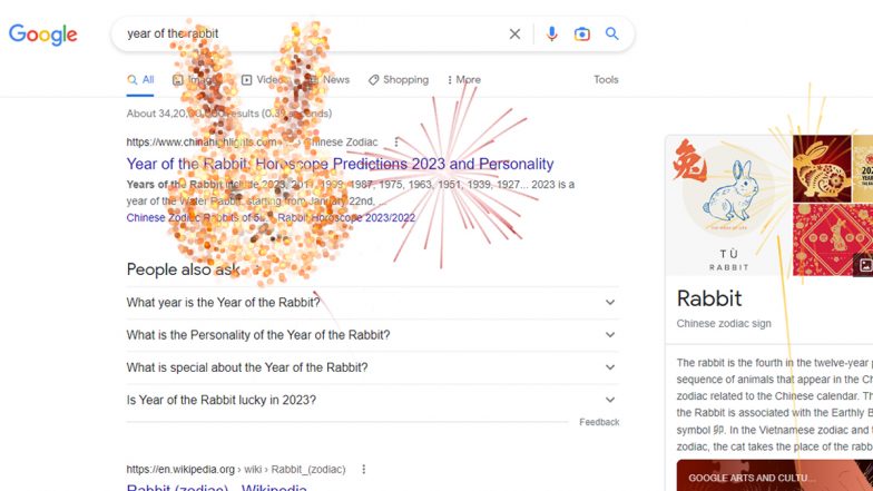 Search 'Year of The Rabbit' on Google to Experience Dazzling Virtual Fireworks Ahead of Chinese New Year 2023