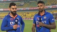 Virat Kohli and Suryakumar Yadav Involved in Engaging Conversation Post India&rsquo;s Win Over Sri Lanka in 1st ODI (Watch Video)
