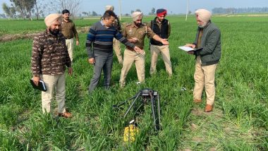 Punjab: Drone With 5 Kg Heroin Shot Down Near India-Pakistan Border in Lopoke Area, Two Arrested