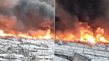 South Korea Fire: Massive Blaze Erupts at Slum Town in Seoul, 500 Evacuated (Watch Video)