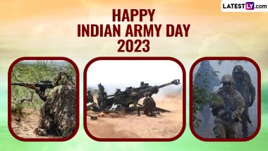 75th Army Day of India 2023 Wishes, Greetings & HD Images: Send Inspirational Quotes, Messages, Encouraging Words, Wallpapers To Celebrate the Brave Indian Soldiers