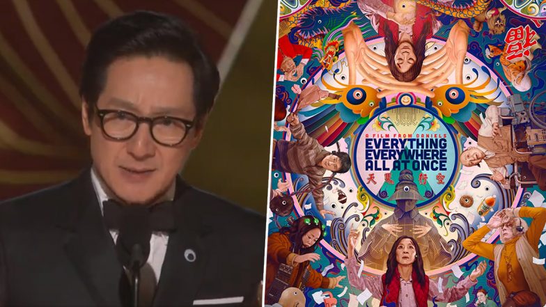 Golden Globe Awards 2023: Ke Huy Quan Gets Emotional Accepting His Award for Everything Everywhere All at Once, Gives Special Thanks to Steven Spielberg! (Watch Video)