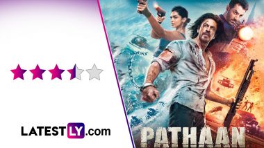 Pathaan Movie Review: Shah Rukh Khan, Deepika Padukone and John Abraham's Film is a 'Seetimaar' Entertainer With a Paisa-Vasool Salman Khan Cameo! (LatestLY Exclusive)