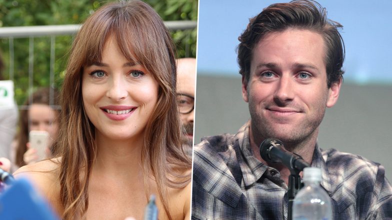 Dakota Johnson Trolls Armie Hammer Over His Alleged Cannibalism With a 'Call Me By Your Name' Peach Joke